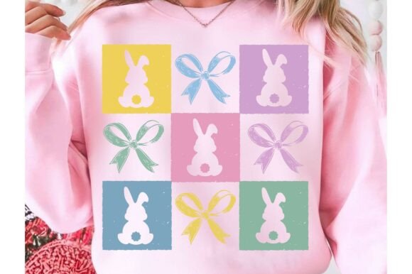 Checkered Easter Coquette SVG, PNG