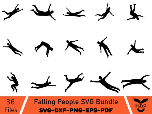Falling People SVG Bundle Review