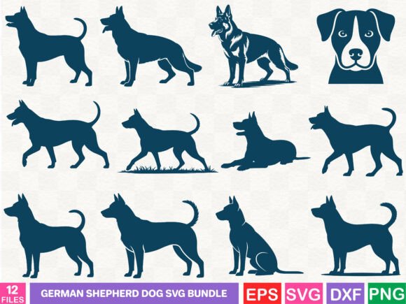 German Shepherd Dog SVG Bundle