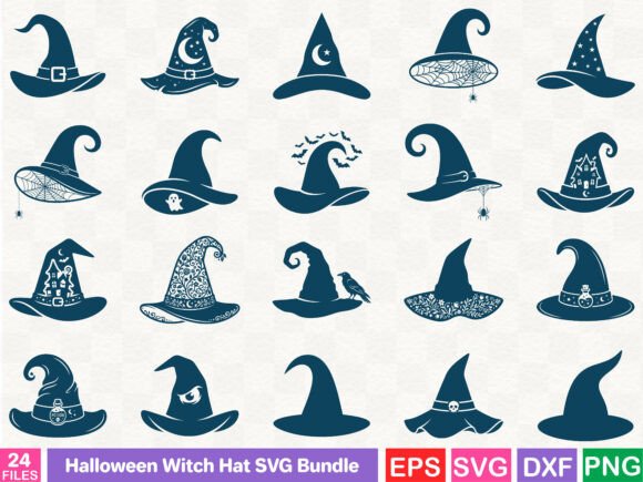 Halloween Witch Hat SVG Bundle