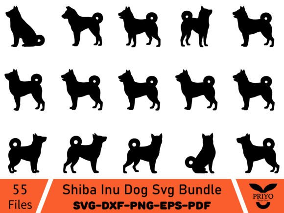 Shiba Inu Dog Svg Bundle