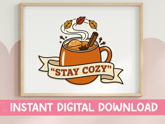 Stay Cozy Fall Spiced Mug Banner