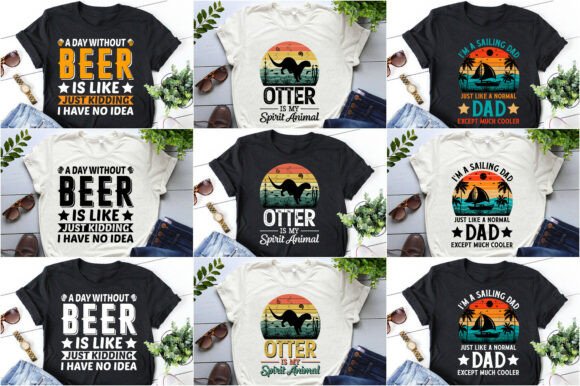 T-Shirt Design Bundle Svg Png Eps