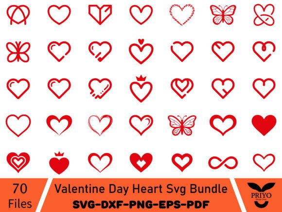 Valentine Day Heart Svg Bundle