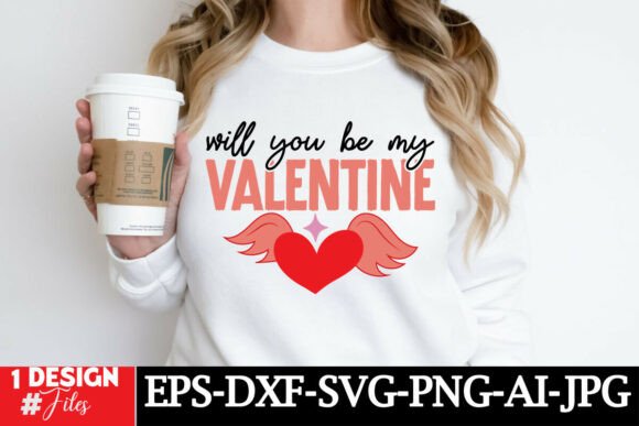 Will You Be My Valentine SVG Design